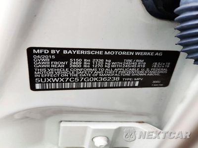 Zdjęcie 13 z 13 samochodu: 2016 BMW X3 XDRIVE35I VIN:5UXWX7C57G0K36238 - miniatura