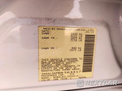 Zdjęcie 13 z 13 samochodu: 2013 NISSAN ALTIMA 2.5 VIN:1N4AL3AP8DN563417 - miniatura