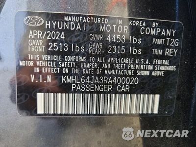 Zdjęcie 13 z 13 samochodu: 2024 HYUNDAI SONATA SEL VIN:KMHL64JA3RA400020 - miniatura