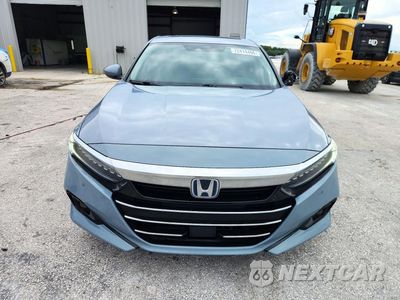Piąte zdjęcie samochodu w środku: 2021 HONDA ACCORD TOURING HYBRID VIN:1HGCV3F91MA005568 - miniatura