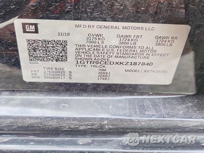 Zdjęcie 12 z 12 samochodu: 2019 GMC SIERRA K1500 ELEVATION VIN:1GTR9CEDXKZ187840 - miniatura