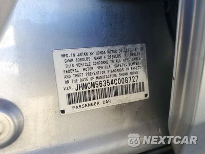 Zdjęcie 12 z 12 samochodu: 2004 HONDA ACCORD LX VIN:JHMCM56354C008727 - miniatura