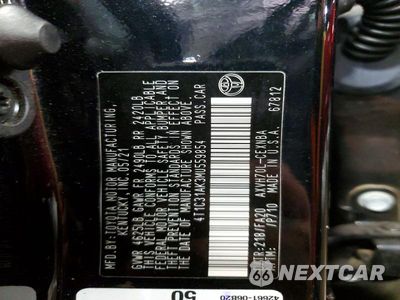 Zdjęcie 12 z 12 samochodu: 2021 TOYOTA CAMRY LE VIN:4T1C31AK3MU559854 - miniatura