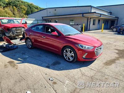 Czwarte zdjęcie samochodu z boku: 2017 HYUNDAI ELANTRA LIMITED VIN:KMHD84LF4HU192489 - miniatura