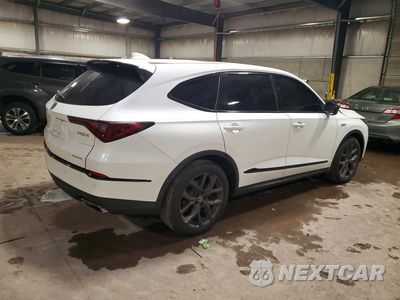 Trzecie zdjęcie samochodu z tyłu: 2022 ACURA MDX A-SPEC VIN:5J8YE1H05NL052052 - miniatura