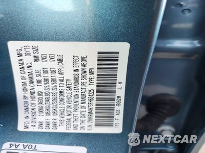 Zdjęcie 13 z 13 samochodu: 2015 HONDA CR-V EXL VIN:2HKRM4H73FH634225 - miniatura