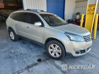 Czwarte zdjęcie samochodu z boku: 2014 CHEVROLET TRAVERSE LT VIN:1GNKRHKD1EJ373750 - miniatura