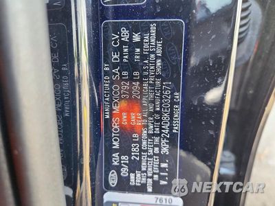 Zdjęcie 12 z 12 samochodu: 2019 KIA FORTE LXS VIN:3KPF24AD8KE032671 - miniatura