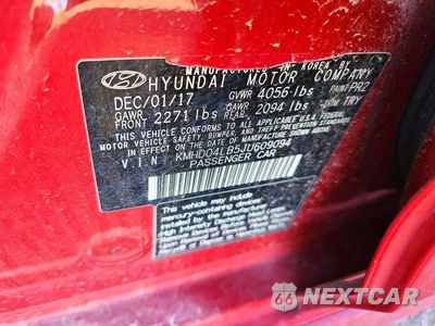 Zdjęcie 12 z 12 samochodu: 2018 HYUNDAI ELANTRA SPORT VIN:KMHD04LB5JU609094 - miniatura