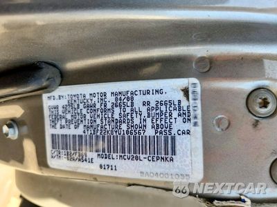 Zdjęcie 13 z 13 samochodu: 2000 TOYOTA CAMRY LE V6 VIN:4T1BF22K8YU106567 - miniatura