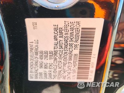 Zdjęcie 13 z 13 samochodu: 2023 HONDA CIVIC SPORT TOURING VIN:19XFL1H80PE000096 - miniatura