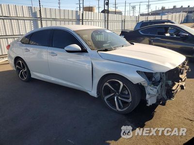 Czwarte zdjęcie samochodu z boku: 2019 HONDA ACCORD SPORT VIN:1HGCV1F3XKA112051 - miniatura