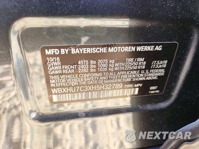 Zdjęcie 12 z 12 samochodu: 2017 BMW X1 SDRIVE28I VIN:WBXHU7C3XH5H32789 - miniatura