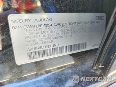 Zdjęcie 13 z 13 samochodu: 2014 AUDI A4 PREMIUM PLUS VIN:WAUFFAFL5EN031932 - miniatura