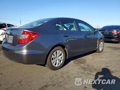 Trzecie zdjęcie samochodu z tyłu: 2012 HONDA CIVIC LX VIN:19XFB2F53CE362452 - miniatura