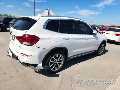 Trzecie zdjęcie samochodu z tyłu: 2019 BMW X3 SDRIVE30I VIN:5UXTR7C50KLF36775 - miniatura