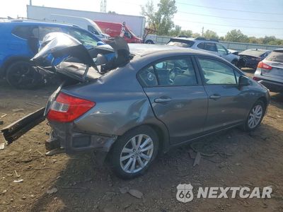 Trzecie zdjęcie samochodu z tyłu: 2012 HONDA CIVIC EXL VIN:19XFB2F94CE033634 - miniatura
