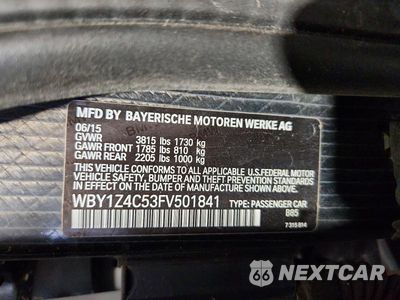 Zdjęcie 12 z 12 samochodu: 2015 BMW I3 REX VIN:WBY1Z4C53FV501841 - miniatura
