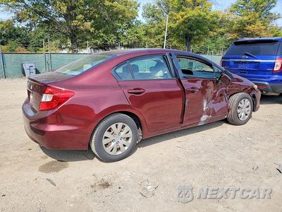 Trzecie zdjęcie samochodu z tyłu: 2012 HONDA CIVIC LX VIN:19XFB2F58CE320911 - miniatura