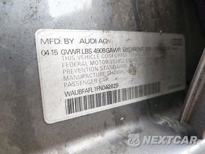 Zdjęcie 13 z 13 samochodu: 2015 AUDI A4 PREMIUM VIN:WAUBFAFL1FN042829 - miniatura