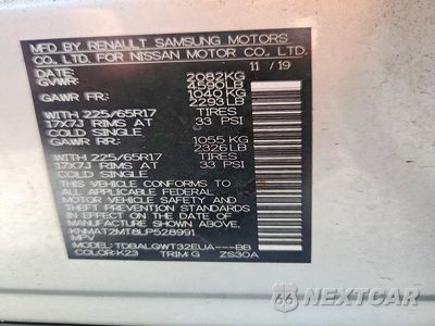Zdjęcie 14 z 14 samochodu: 2020 NISSAN ROGUE SV VIN:KNMAT2MT8LP528991 - miniatura