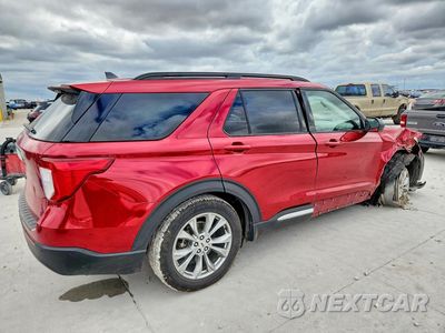Trzecie zdjęcie samochodu z tyłu: 2022 FORD EXPLORER XLT VIN:1FMSK7DH3NGB31512 - miniatura