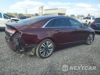 Trzecie zdjęcie samochodu z tyłu: 2017 LINCOLN MKZ HYBRID RESERVE VIN:3LN6L5MU6HR606521 - miniatura