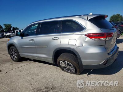 Drugie zdjęcie samochodu z przodu: 2018 TOYOTA HIGHLANDER XLE VIN:5TDJZRFH3JS863059 - miniatura