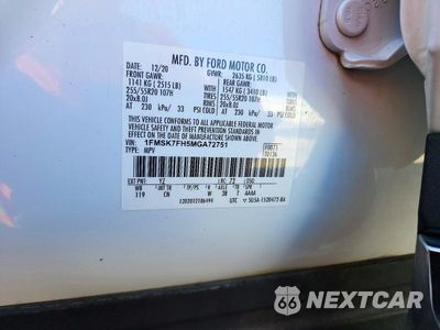 Zdjęcie 13 z 13 samochodu: 2021 FORD EXPLORER LIMITED VIN:1FMSK7FH5MGA72751 - miniatura