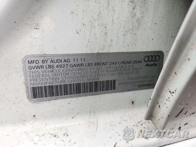 Zdjęcie 12 z 12 samochodu: 2012 AUDI A4 PREMIUM PLUS VIN:WAUFFAFLXCN013942 - miniatura