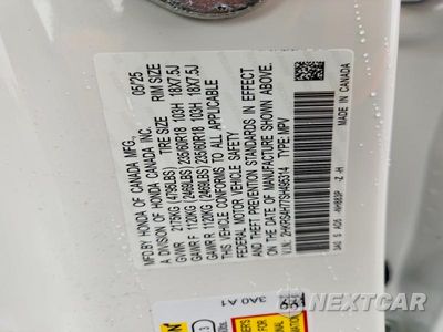 Zdjęcie 13 z 13 samochodu: 2025 HONDA CR-V EXL VIN:2HKRS4H77SH495314 - miniatura