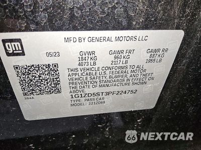 Zdjęcie 12 z 12 samochodu: 2023 CHEVROLET MALIBU LT VIN:1G1ZD5ST3PF224752 - miniatura