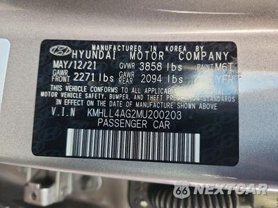 Zdjęcie 12 z 12 samochodu: 2021 HYUNDAI ELANTRA SE VIN:KMHLL4AG2MU200203 - miniatura