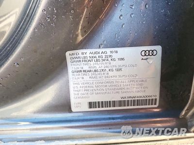 Zdjęcie 12 z 12 samochodu: 2019 AUDI A4 ALLROAD PREMIUM PLUS VIN:WA18NAF46KA006610 - miniatura