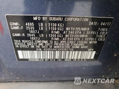 Zdjęcie 13 z 13 samochodu: 2017 SUBARU OUTBACK 2.5I LIMITED VIN:4S4BSANC4H3387766 - miniatura