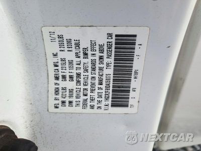 Zdjęcie 13 z 13 samochodu: 2013 HONDA ACCORD EXL VIN:1HGCR2F89DA059075 - miniatura