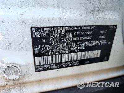 Zdjęcie 13 z 13 samochodu: 2019 TOYOTA RAV4 LE VIN:2T3F1RFV3KC048865 - miniatura