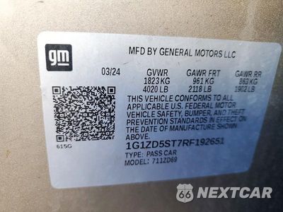 Zdjęcie 12 z 12 samochodu: 2024 CHEVROLET MALIBU LT VIN:1G1ZD5ST7RF192651 - miniatura