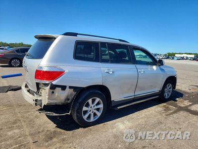 Trzecie zdjęcie samochodu z tyłu: 2012 TOYOTA HIGHLANDER SE VIN:5TDZK3EH7CS063339 - miniatura