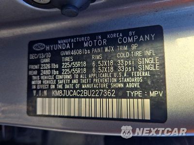 Zdjęcie 13 z 13 samochodu: 2011 HYUNDAI TUCSON LIMITED VIN:KM8JUCAC2BU227362 - miniatura