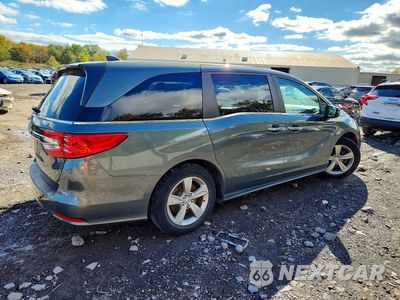 Trzecie zdjęcie samochodu z tyłu: 2020 HONDA ODYSSEY EX VIN:5FNRL6H50LB015394 - miniatura
