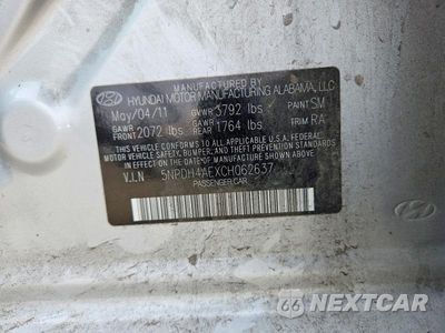Zdjęcie 12 z 12 samochodu: 2012 HYUNDAI ELANTRA GLS VIN:5NPDH4AEXCH062637 - miniatura