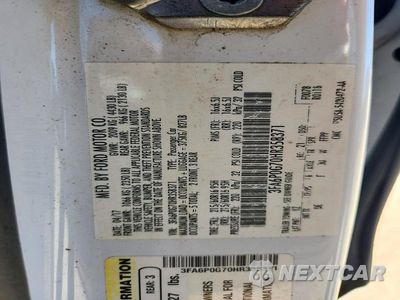Zdjęcie 12 z 12 samochodu: 2017 FORD FUSION S VIN:3FA6P0G70HR358371 - miniatura