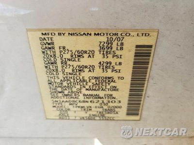 Zdjęcie 13 z 13 samochodu: 2008 NISSAN ARMADA SE VIN:5N1AA08C68N621303 - miniatura