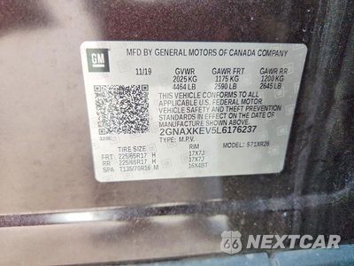 Zdjęcie 13 z 13 samochodu: 2020 CHEVROLET EQUINOX LT VIN:2GNAXKEV5L6176237 - miniatura
