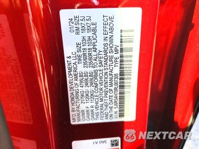 Zdjęcie 13 z 13 samochodu: 2024 HONDA CR-V EXL VIN:5J6RS4H70RL007305 - miniatura