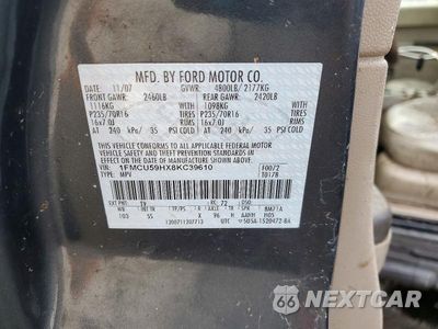 Zdjęcie 13 z 13 samochodu: 2008 FORD ESCAPE HEV VIN:1FMCU59HX8KC39610 - miniatura