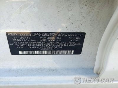 Zdjęcie 13 z 13 samochodu: 2015 HYUNDAI ELANTRA SE VIN:5NPDH4AE5FH636291 - miniatura