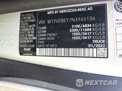 Zdjęcie 13 z 13 samochodu: 2022 MERCEDES-BENZ METRIS VIN:W1YV0BEY7N3966136 - miniatura