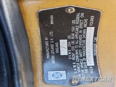 Zdjęcie 12 z 12 samochodu: 1976 MG MGB VIN:GHN5G395423G - miniatura